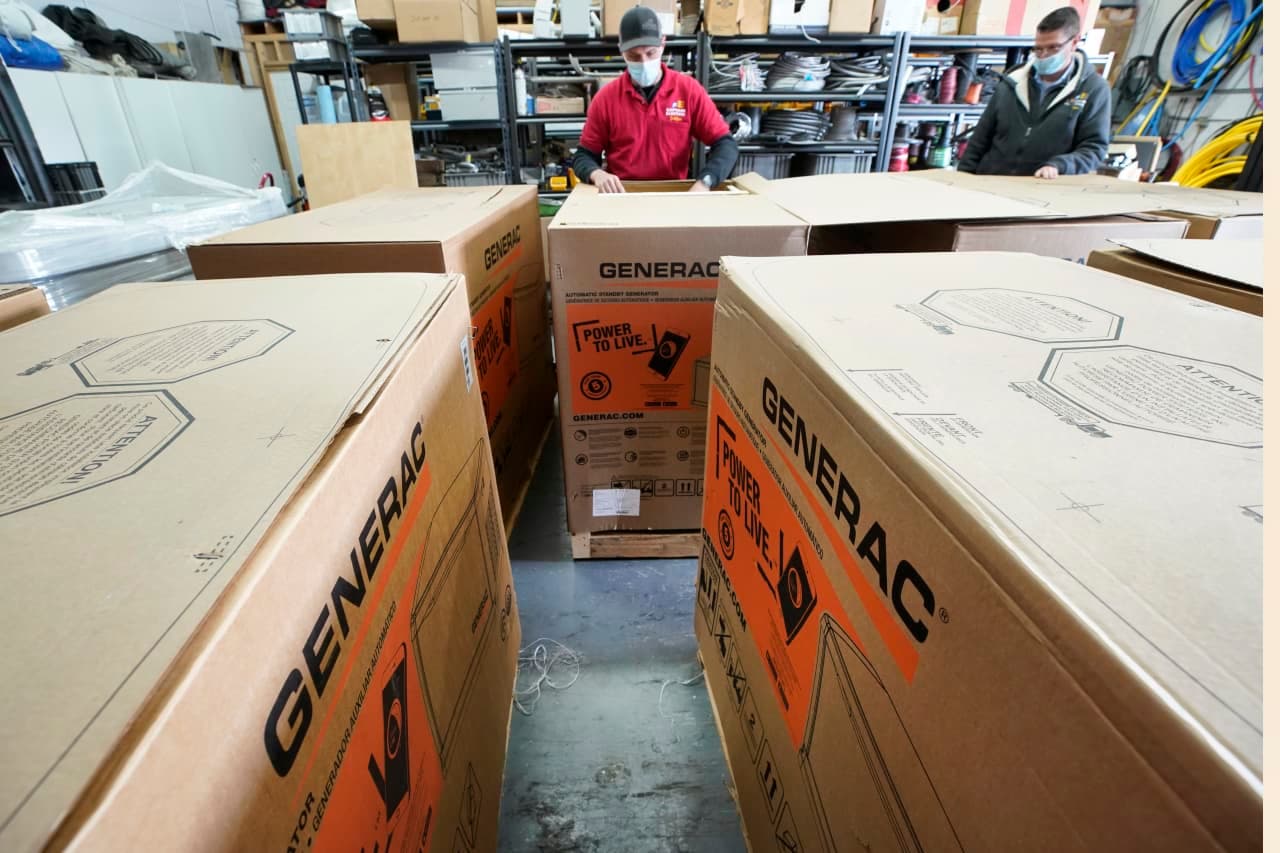 Generac’s stock soars more than 30% after Amazon deal cements company’s status as an AI power player