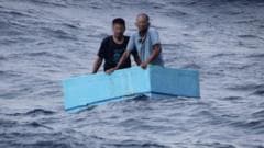 Watch: Fishermen rescued after five days adrift in cool box