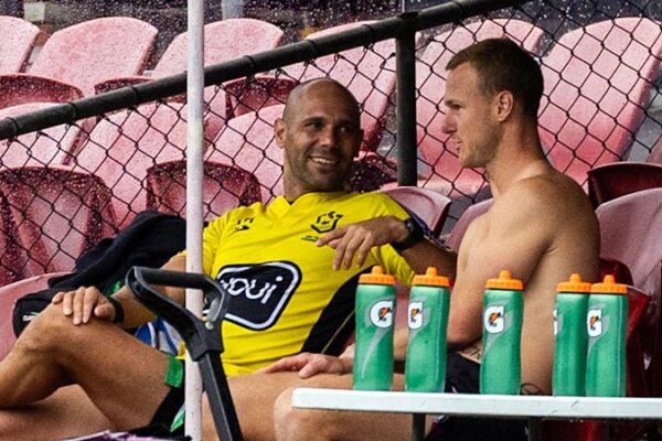 The photo that has the Blues camp concerned before Origin I